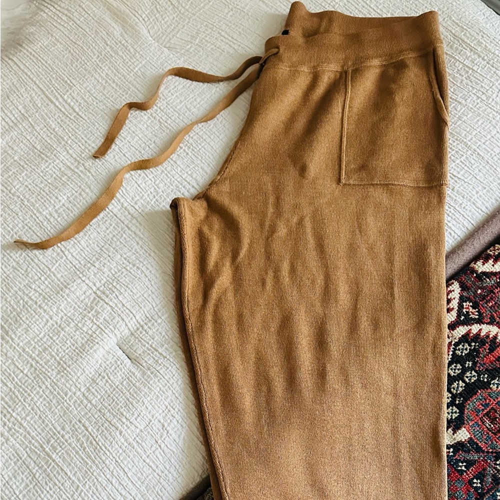 J.CREW Jogger pant in Cotton-Cashmere in Camel L